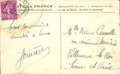 CPA Cauterets Surroundings the Lake Gaube At the bottom Vignemale