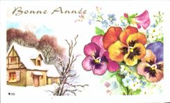 La fantasia MODERNA de la TARJETA florece a buen Anne