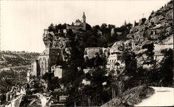 CPA Rocamadour Vue Generale Et Le Bruit Des Ave Resonne