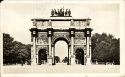 CPA Paris Carousel of Louvre
