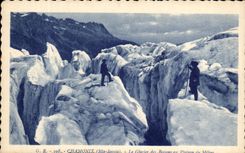 CPA Chamonix the Glacier of Let us work with the Plate of the Alpinism Medium