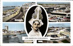 CPA Sables d'Olonne Folklore Costume