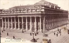 CPA Bordeaux the Large Municipal Theater