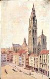 CPA Antwerpen Amberes la catedral
