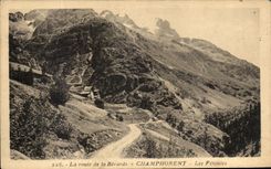 CPA La route de la Berarde Champhorent Les Fetoules