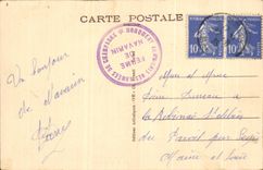 Champagne navarin CPA Seen battle fields with the setting sun Militaria