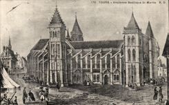 CPA Tours Ancienne Basilique St Martin