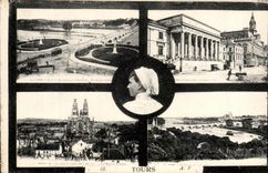 CPA Tours Folklore Costume Coiffe