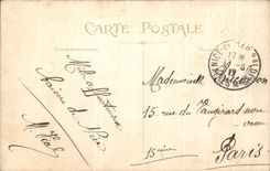 CPA que la playa gulls con el puente Niza de los angeles