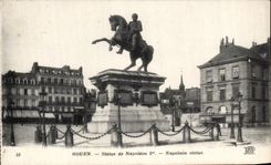 CPA Rouen Statue Of Napoleon 1st