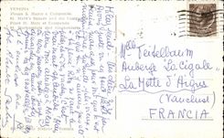 CPA Venezia Plazza S Marco Bell-tower Mark Public garden