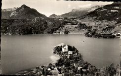 CPA Lake Annecy Duingt the Castle And the Collar Of bluffy
