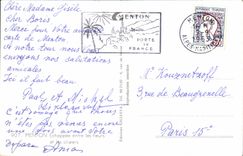 CPSM Menton Escaped between the flowers and the olive-trees