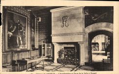 Castillo de CPA de Josselin la antesala y la puerta del comedor