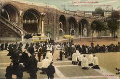 CPA Lourdes the High Pyrenees Blessing of St Sacrament