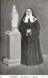 CPA Lourdes Bernadette as a nun