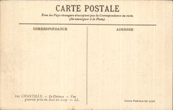 CPA Chantilly Le Chateau Vue Generale prise du Saut du Loup