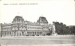 CPA Paris Louvre Monument of Gambetta