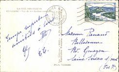 CPA graso la ciudad de la vista de las flores de sus jardines exoticos