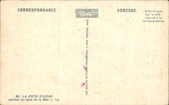 CPA La Cote D'Azur Jardins au bord de la Mer