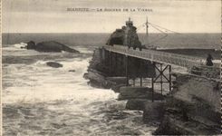 CPA Biarritz Le Rocher De La Vierge