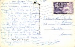 CPA Paris Flace of Opera