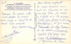 CPSM Lourdes the Basilica Appearance and the Cave