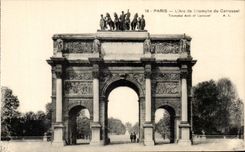 CPA Paris Arc de Triomphe of the Carousel