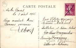 CPA Aix les Bains Lake of Le Bourget Beach of Beautiful Banks