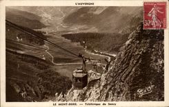 CPA the Mount Gilds Teleferic of Sancy