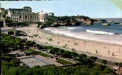 CPSM Biarritz La Grande Plage Casino Bellevue