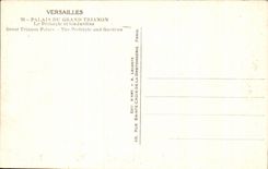 CPA Versailles Palais du Grand Trianon Le Peristyle et les Jardins