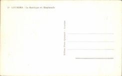 CPA Lourdes the Basilica and I' Esplanade