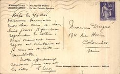 CPA Angouleme Au Jardin Public Angouleme 