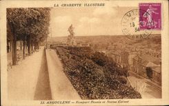 CPA La Charente Illustree Angouleme Rempart Desaix Et Staue Carnot