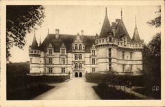 CPA Azay la cortina el castillo nacional