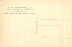 CPA Azay la cortina el castillo nacional