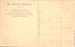 CPA Soft France Falls of the Tarn the Gun Of Jonte