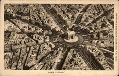 CPA Paris L'Etoile Arc de TRiomphe 