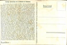 CPA the astronomical Clock of the Cathedral of Strasbourg