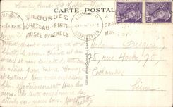 CPA Lourdes Seen of the Valley and the Peak of Jer