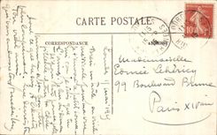 CPA Lourdes the View from above Basilica