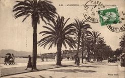 CPA Cannes Premenade of the Small cross