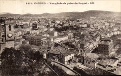 CPA Cannes View Taken of Suquet