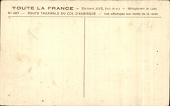 CPA thermal Road of the collar of Aubisque pastures at the roadsides