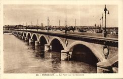 CPA Bordeaux the Bridge on the Garonne