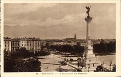 CPA Bordeaux the Monument of the Of Gironde ones