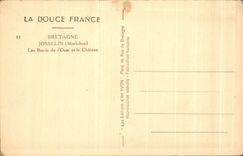 CPA Soft France Brittany Josselin Edges of Oust and the Castle