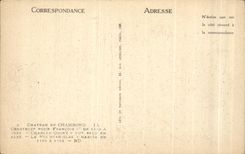 CPA Chateau de Chambord Construit pour Francois 1er