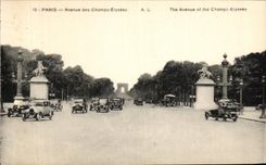 CPA Paris Avenue of Champes Elysees